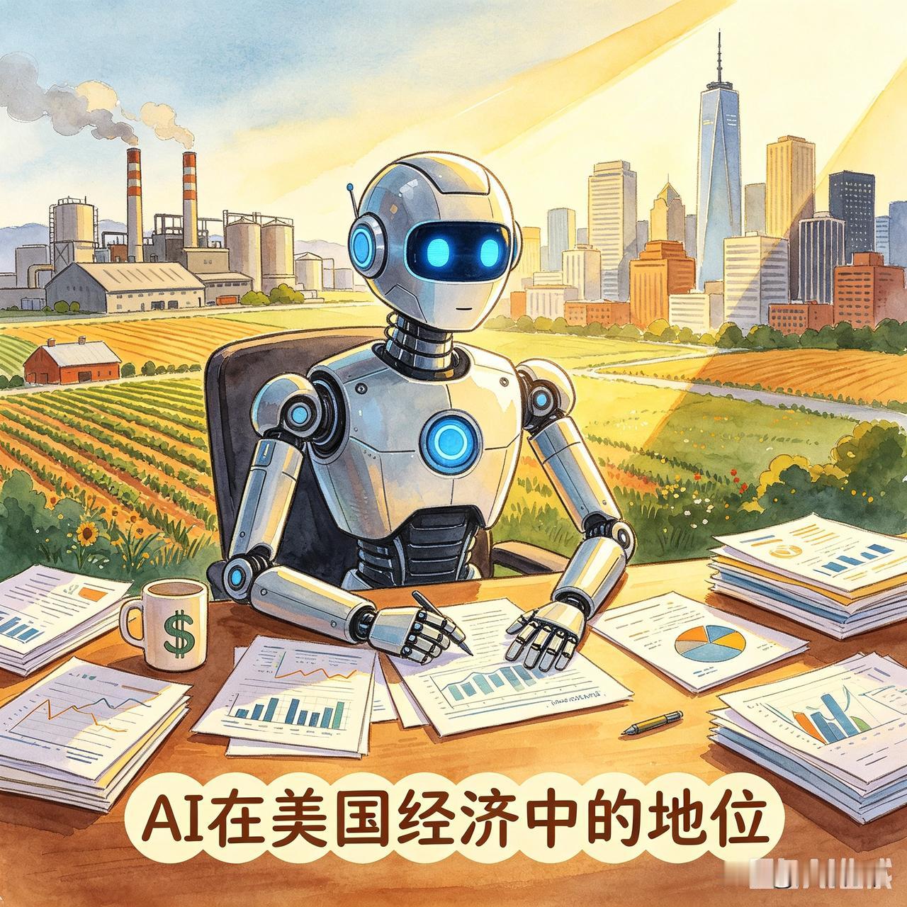 AI在美国经济中的地位如何
如今的人工智能，早已不是美国科技圈的“概念炒作”，而