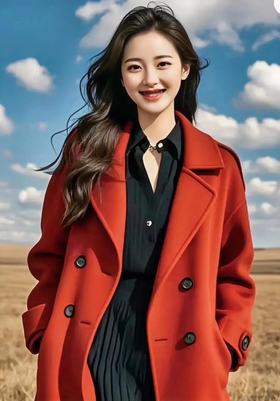 穿红嫁衣，遇见最美的你#美丽佳人风采# #一袭红装美爆了# #佳人妩媚含情笑#