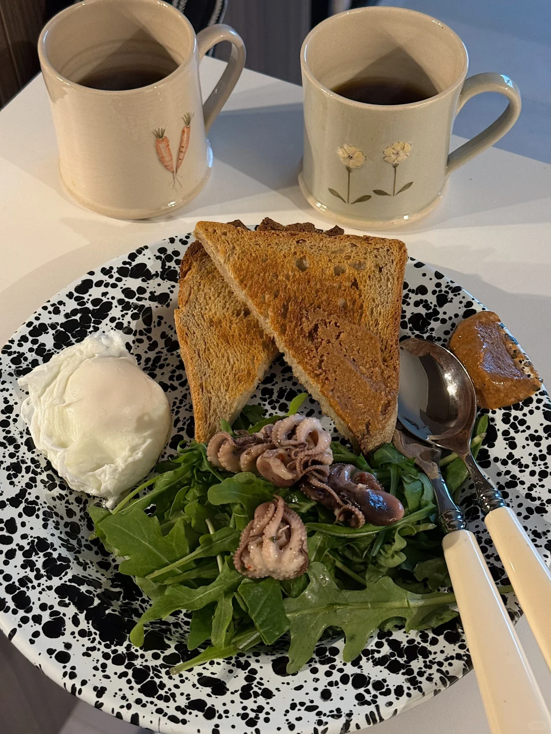 嘿嘿又吃上水波蛋了🥚🐙