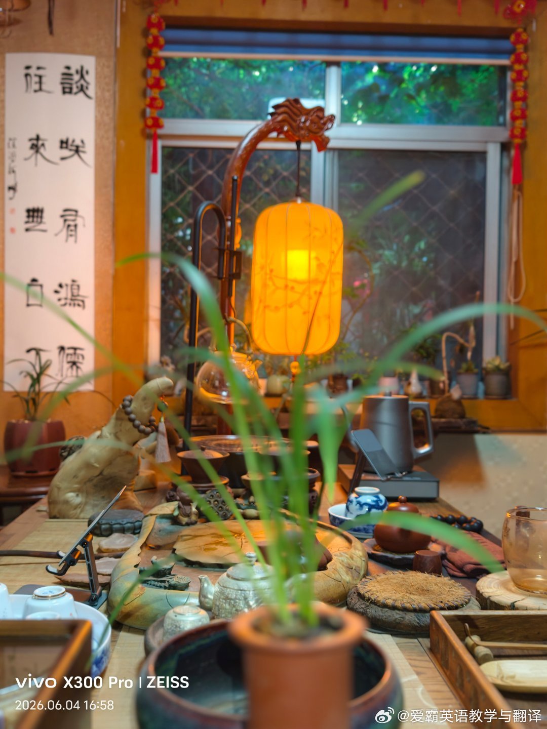 午后，茶味正浓，享受夏日的凉风和安宁。