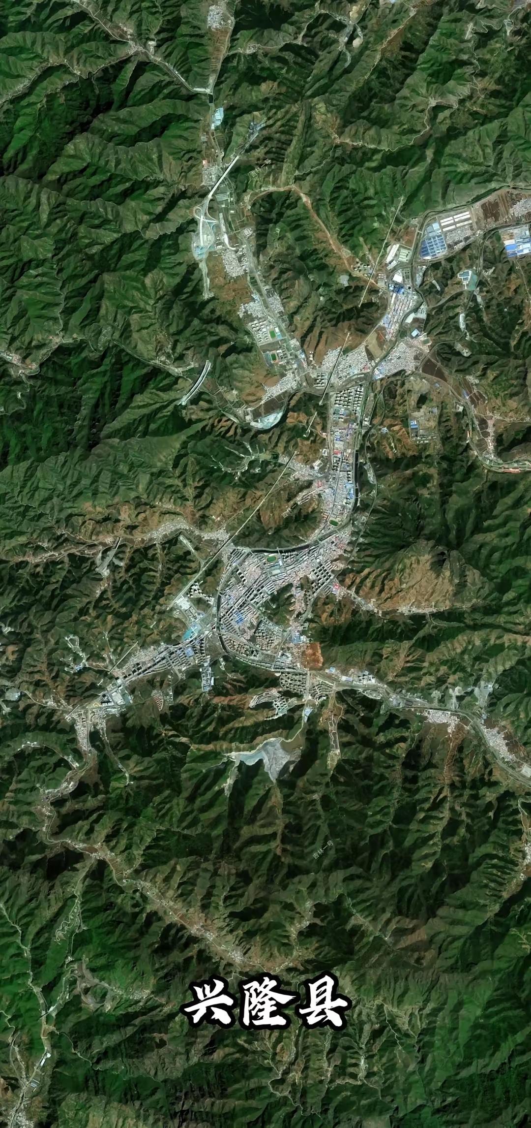 河北省兴隆县高清卫星图