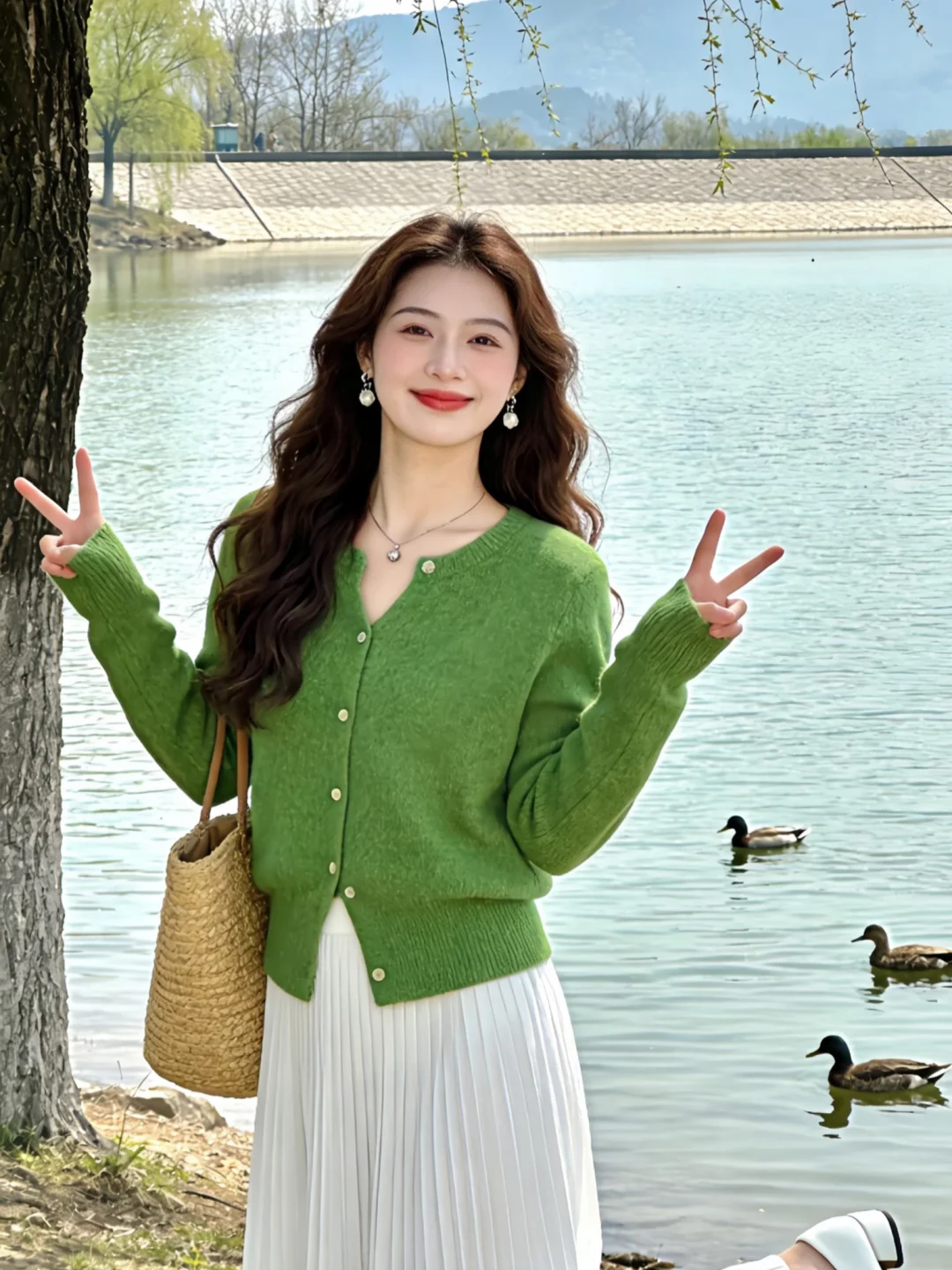 春天，就穿绿色呀🍃