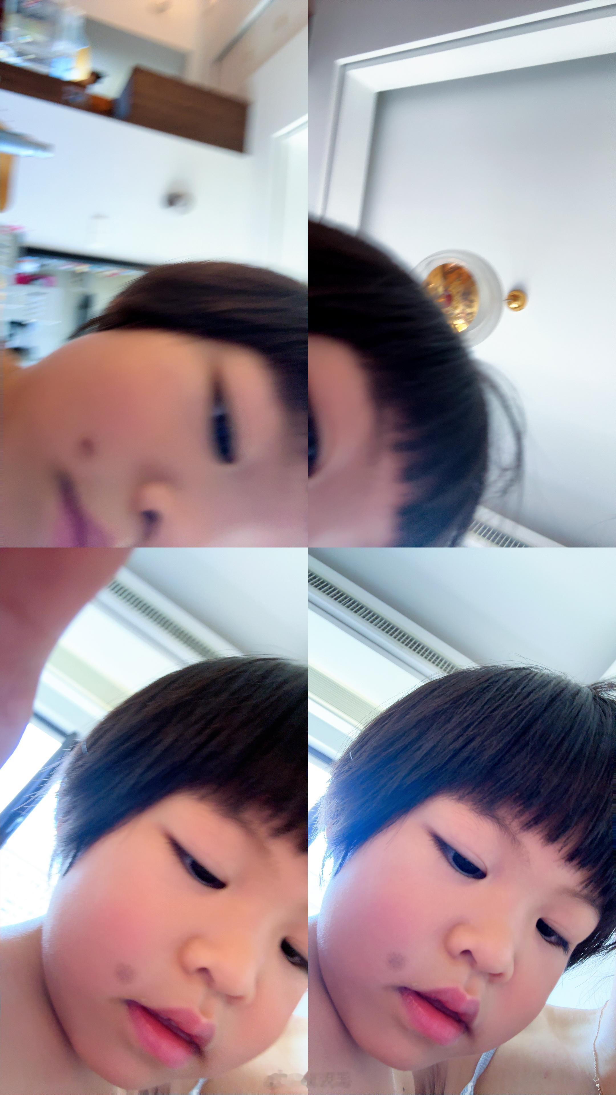球又用我的手机自拍了 