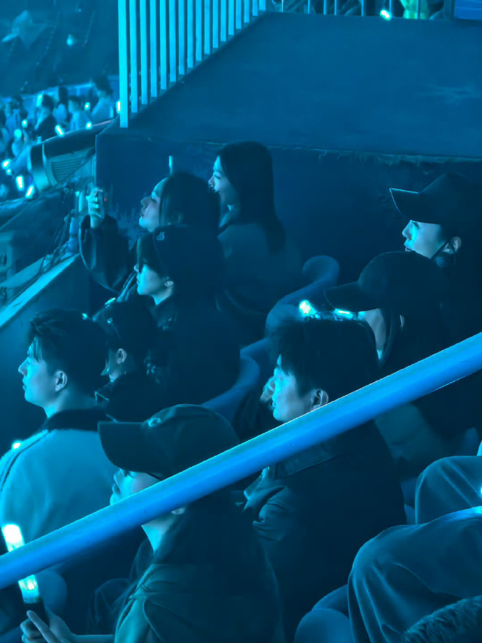 网友偶遇歌手导演洪啸现身张杰演唱会现场 