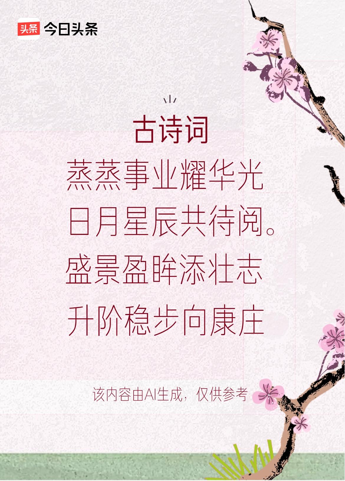 文学创作大会：蒸蒸事业耀华光，日上宏图意气昂，盛景盈眸添壮志，升阶稳步向康庄。戳