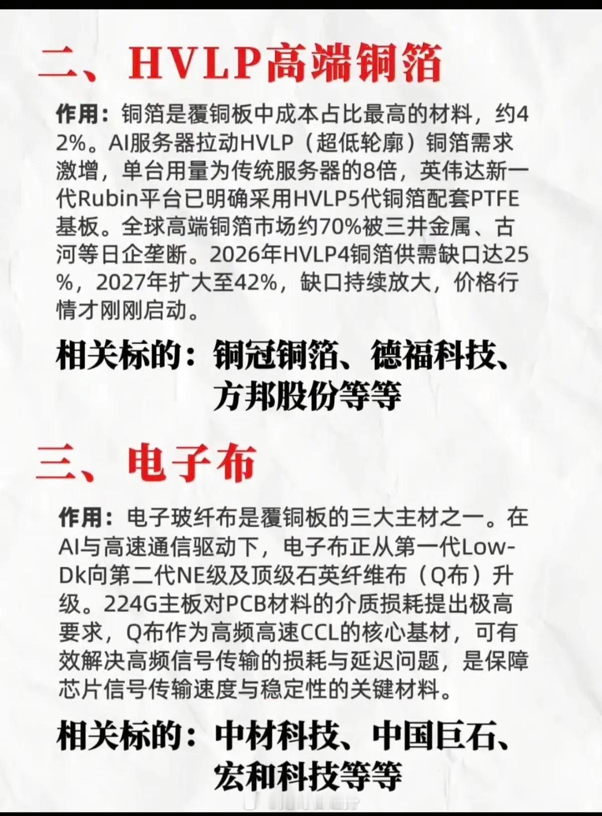 比稀土还稀缺！PCB六大“卡脖子”材料！1.高端覆铜板材料（CCL)2.HVLP