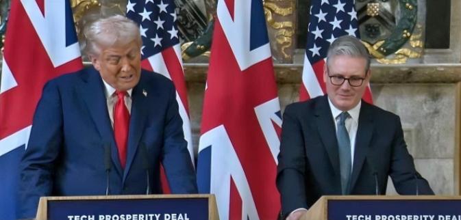 美国总统特朗普在与英国首相斯塔默在联合新闻发布会上表示，只有石油价格下降到一定程
