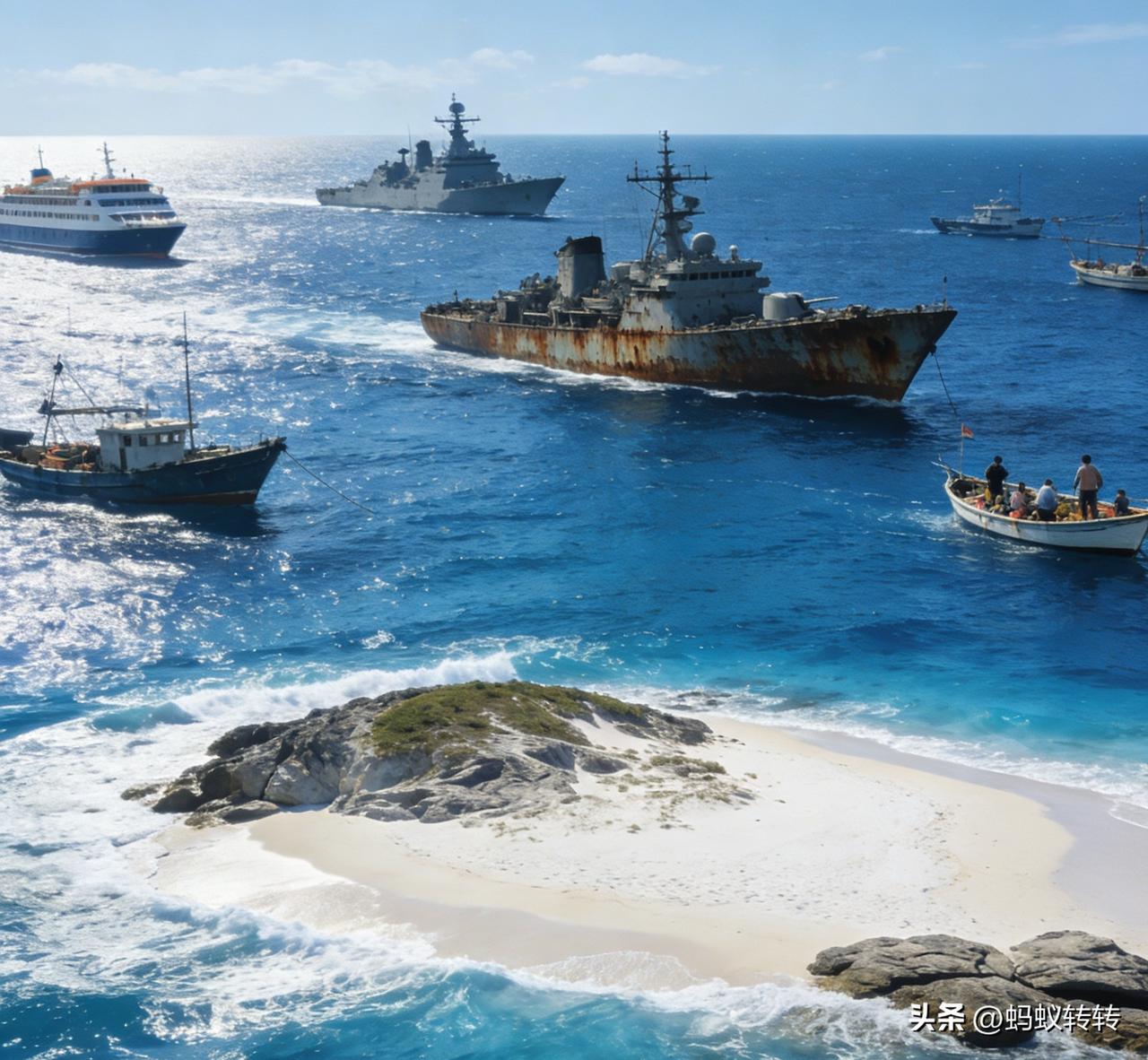 菲律宾纠结大量渔船打着捕鱼的幌子，肆无忌惮的闯入我海警训练区域，要知道我们在管辖