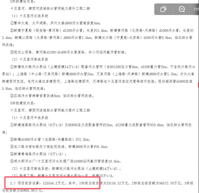 约12.5亿元！[机智]
合肥2河段管网改造来了！[灵光一闪]
从合肥了解到，