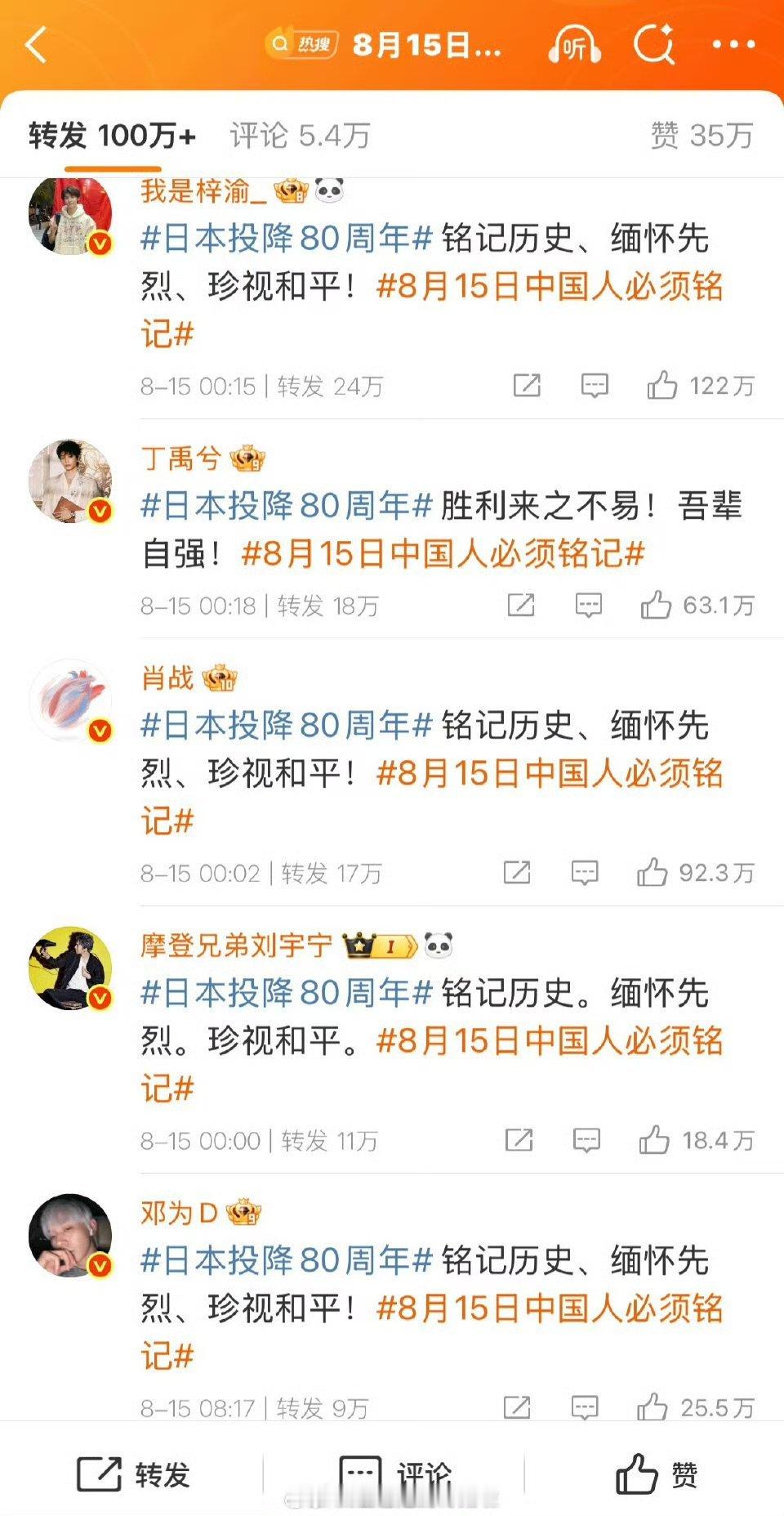 目前在流量金字塔尖的：梓渝、丁禹兮、肖战、刘宇宁、邓为 ​​​