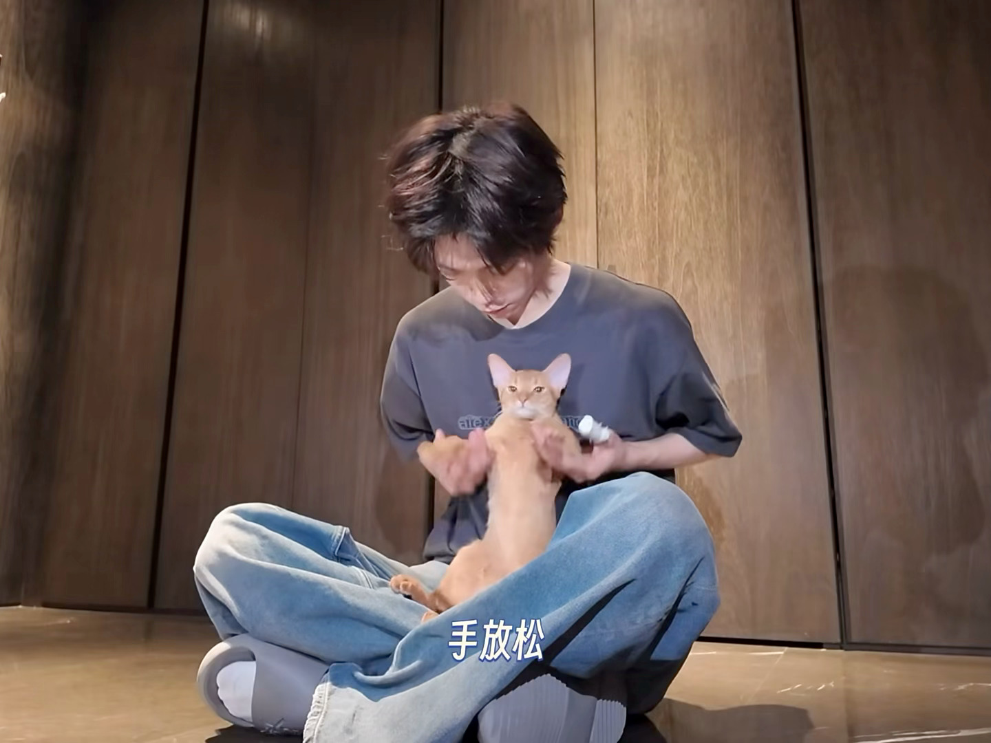 梓渝抱猫跳手势舞呜呜呜此刻想做梓渝的猫🐈想被他搂在怀里感受梓渝的温柔