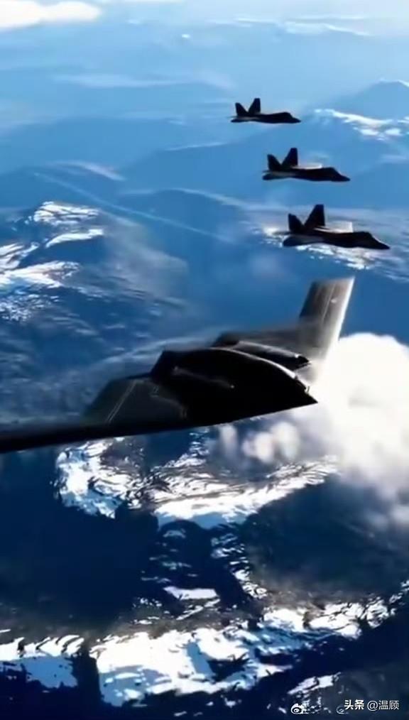 这事儿要是真的，那绝对是本世纪最大的军事黑天鹅事件之一。
网传美军4架B-2从怀