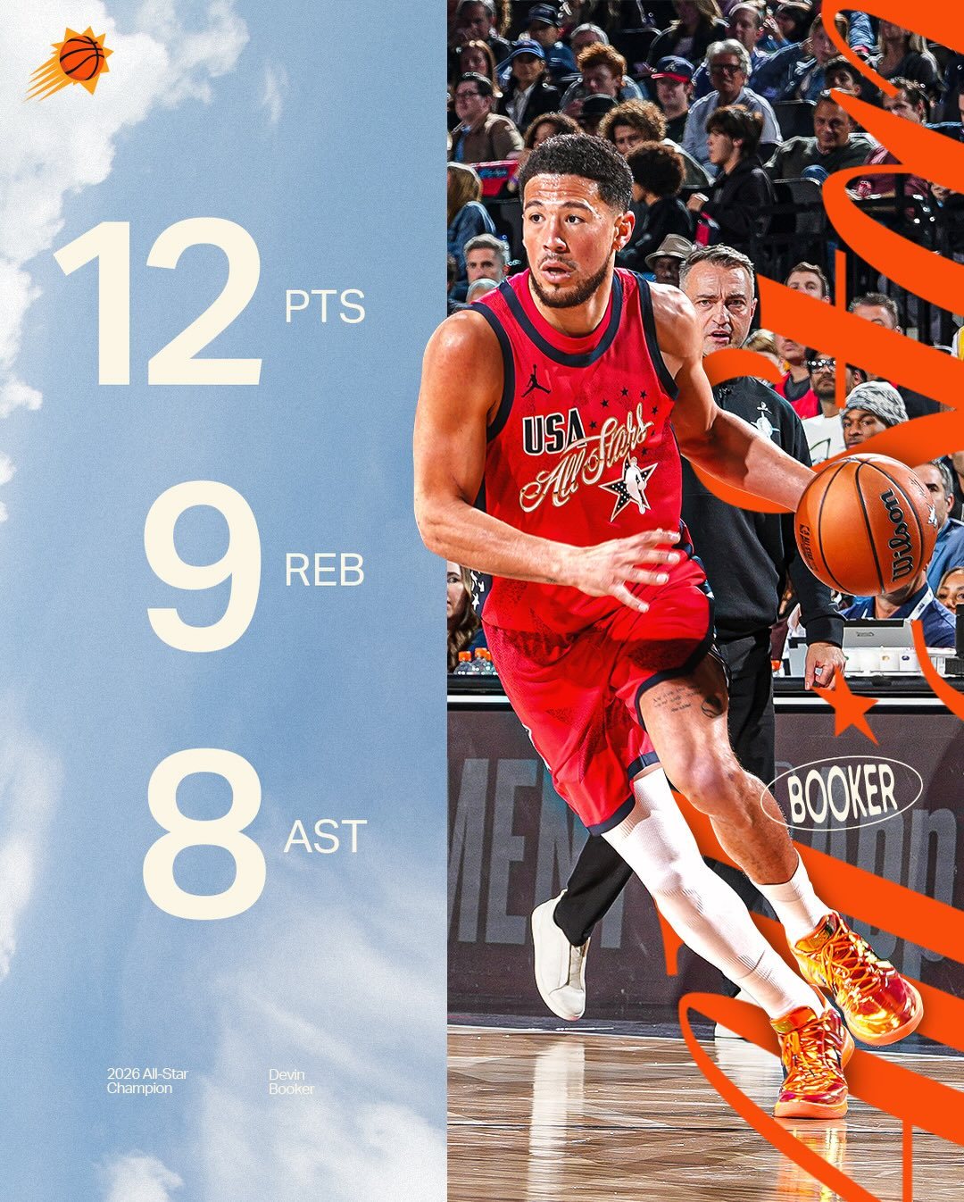 布克样样在行，全明星准三双！菲尼克斯太阳｜旭日东升