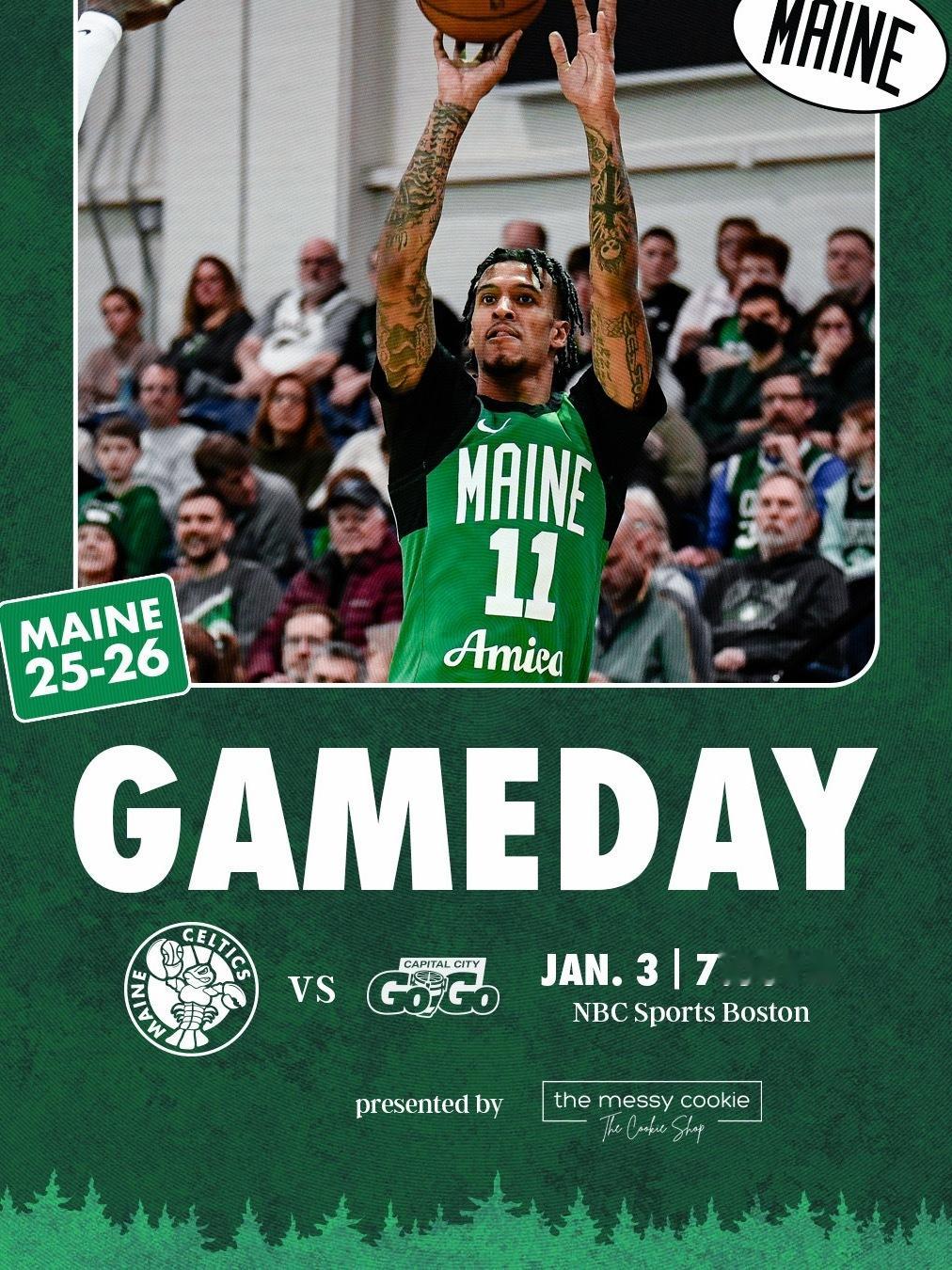 缅因州凯尔特人 GAME DAY ! LET‘S GO CELTICS ☘️ ?