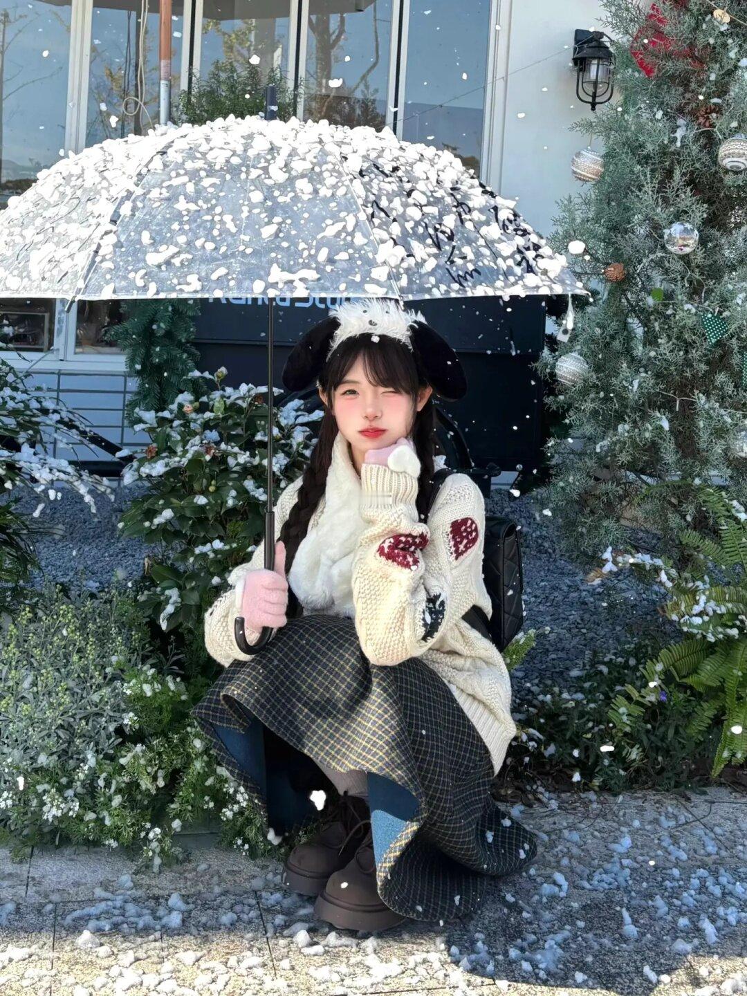 看小狗和初雪℃ ❄️• ᴥ.-❄️｜New Vintage📷