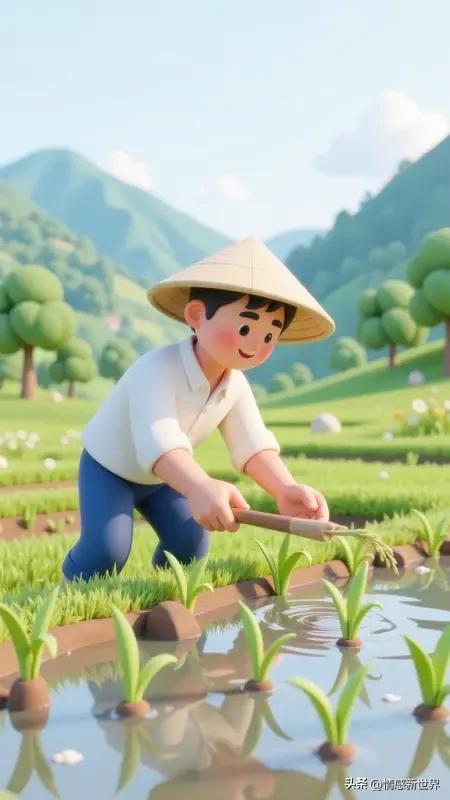 看到“种田种地种希望”这个上联，瞬间来了兴致。这上联很有画面感，农民伯伯在田间辛