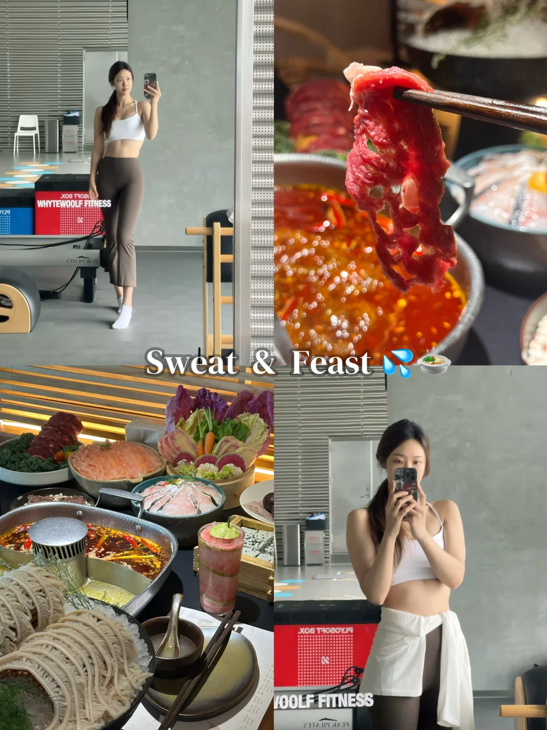 💦Sweat hard, feast well