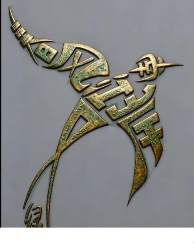 〔看图猜字〕图中画面隐藏几个字。作者太有才了！造型挺别致。有欣赏价值。你能看出来