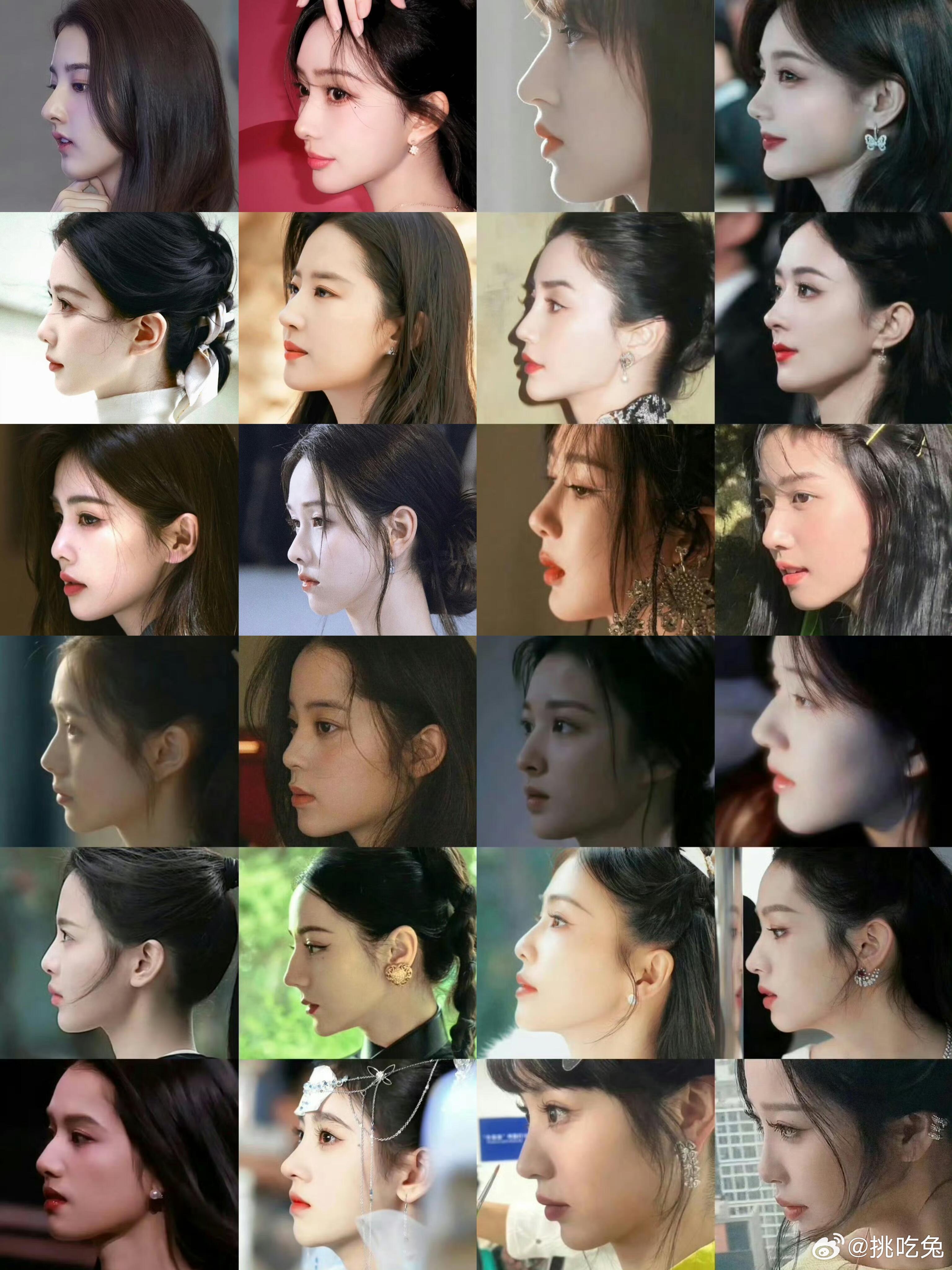 好直观...有些人一看就是明星你喜欢哪位女明星的侧颜？ 