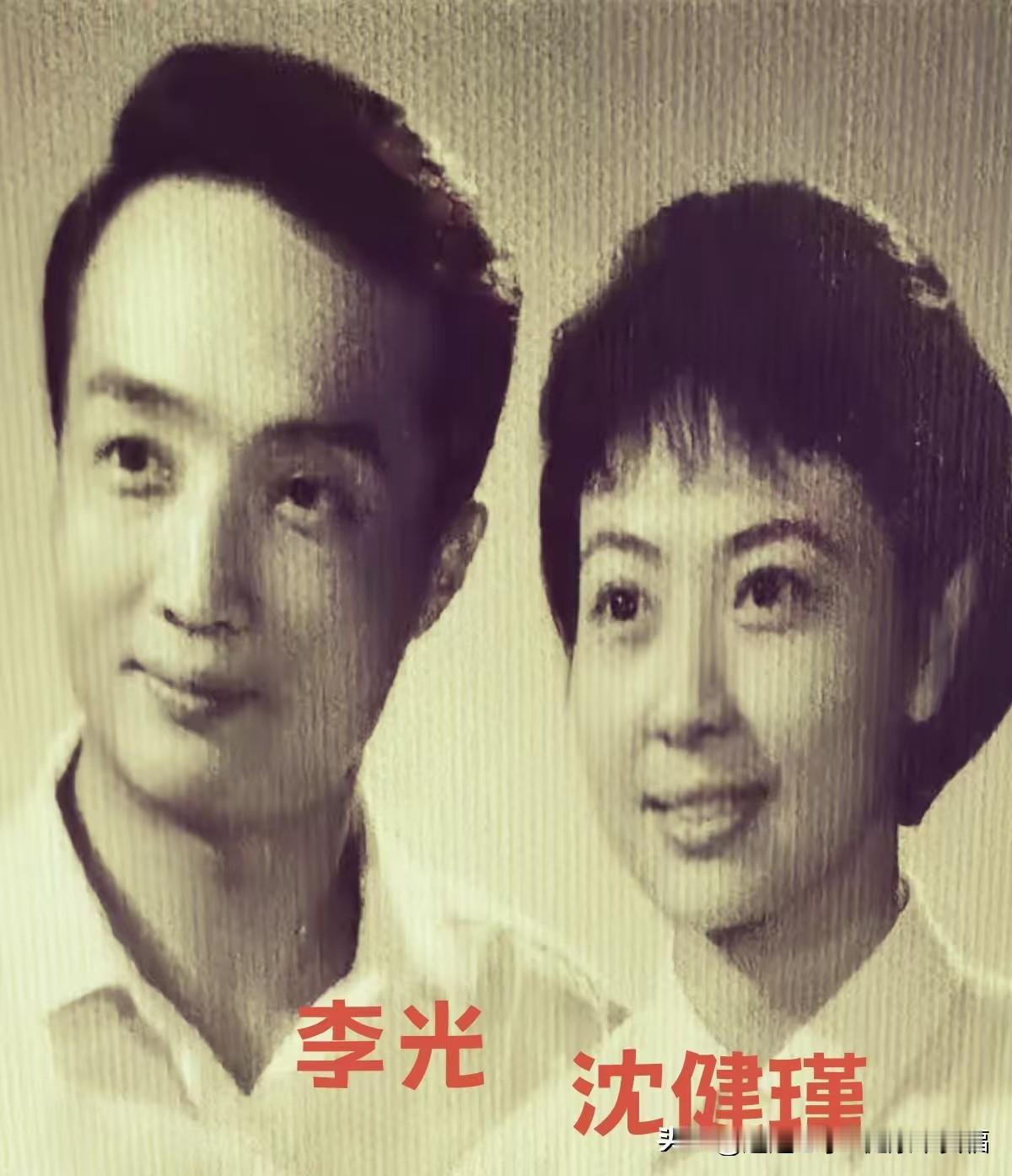 年轻时的李光和沈健瑾，时隔多年今昔对比。
李光文武功底出众，《平原作战》广为流传