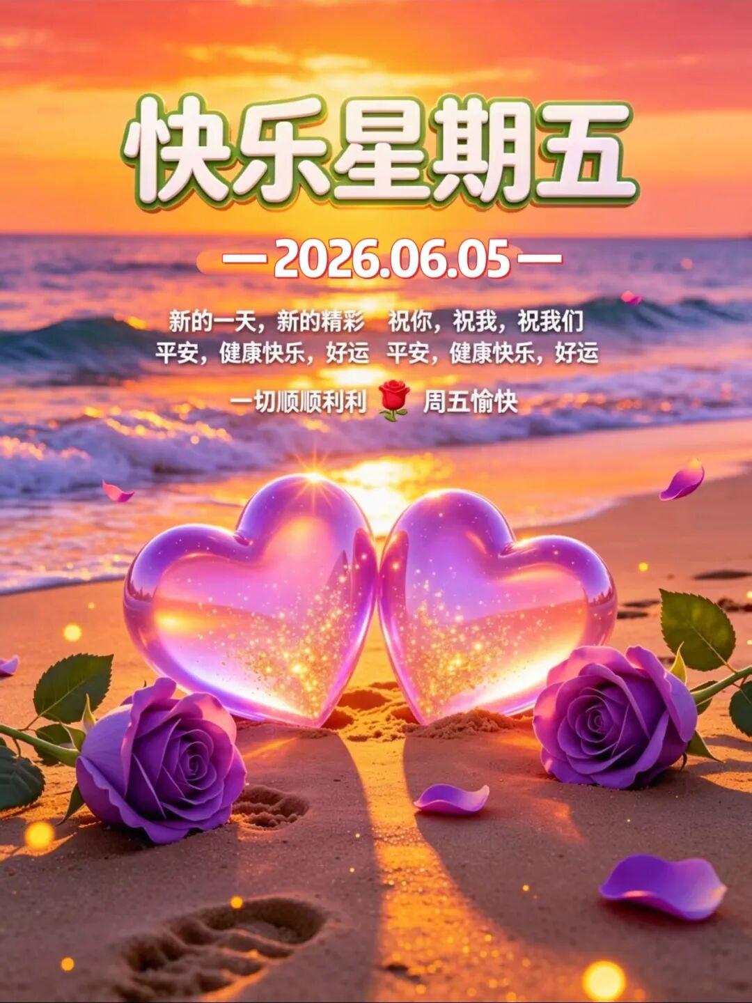 福气藏在好心态里，快乐住在善良中，迎着朝霞带上好心情开启新旅程，生活明朗，万物可