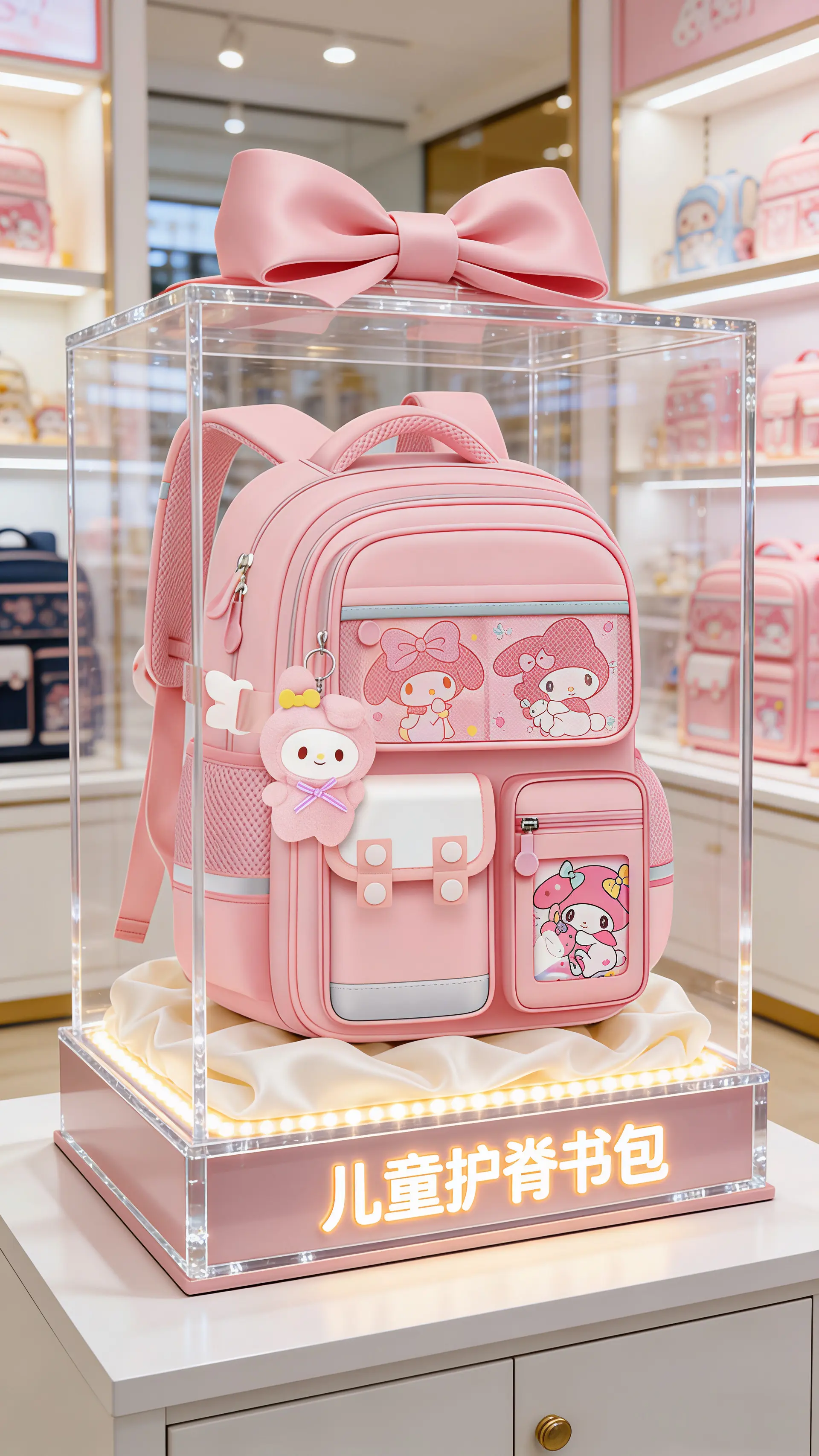 新款小学生书包来啦～容量大还轻便减负~上学背超合适