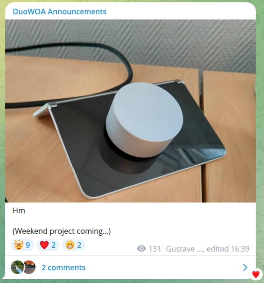 有望支持 Surface Dial，WoA 项目计划为初代 Surface Du