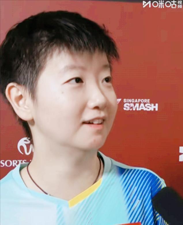 孙颖莎采访为何笑的这么开心？记者问了啥？

记者问:
莎莎3:2赢了石洵瑶，
最