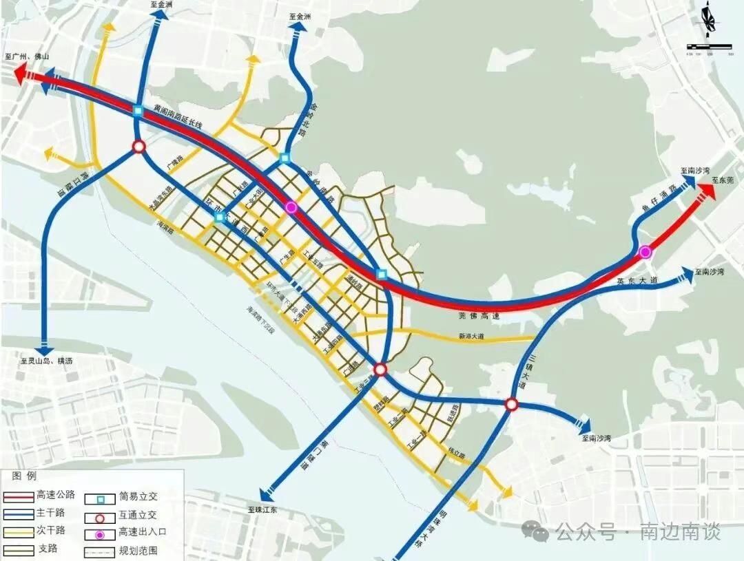 【黄阁南路延长线规划图出炉！慧谷西区将新增高速出入口】备受关注的黄阁南路东延线又