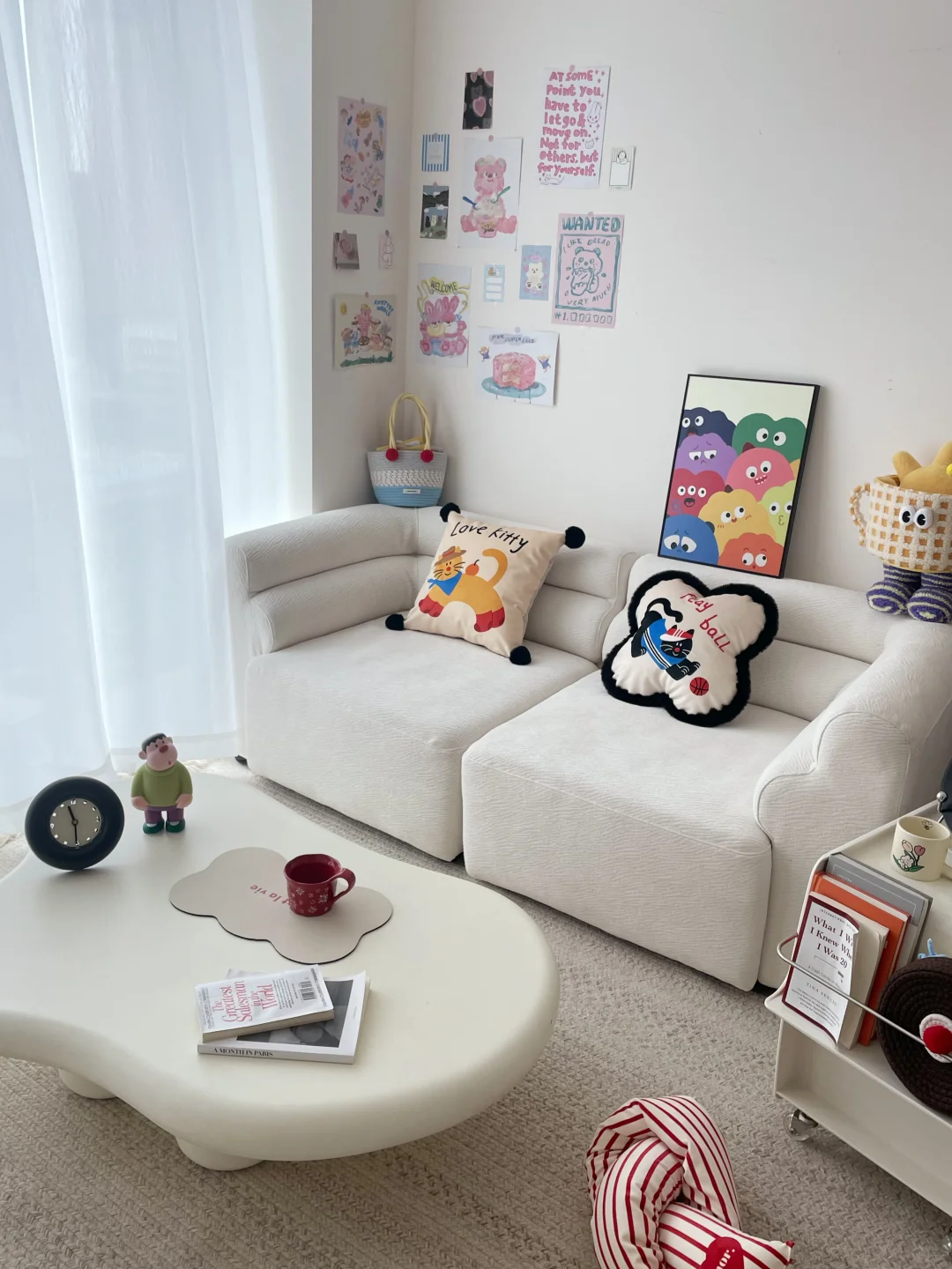 💕租房改造：百元布置的小客厅真的太好宅啦