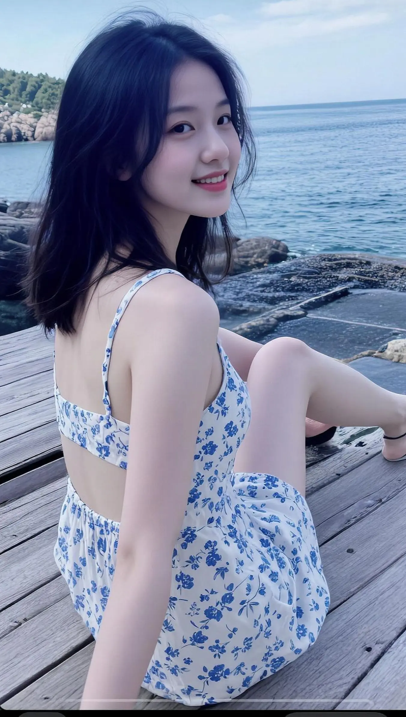 AI海滨生活照 随变ai随便玩