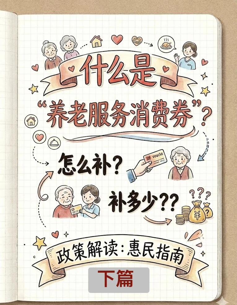 2026养老服务消费券！你了解多少？
养老消费券 养老消费补贴 养老服务消费补贴