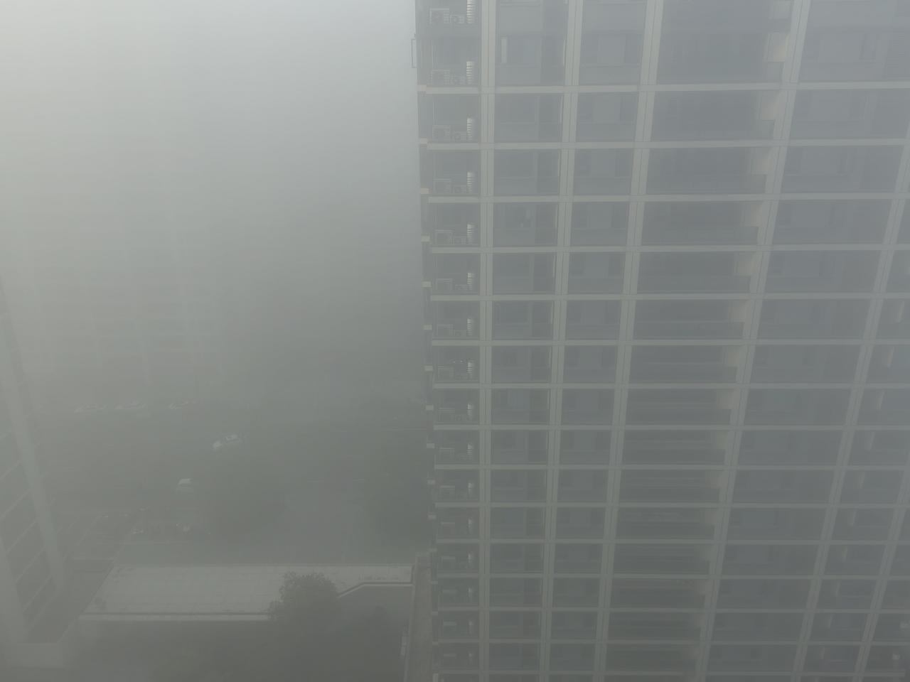 俗话说:冬雾晴，春雾雨；昼雾晴，夜雾雨。
今天早上这么大的雾，天气预报说是“晴