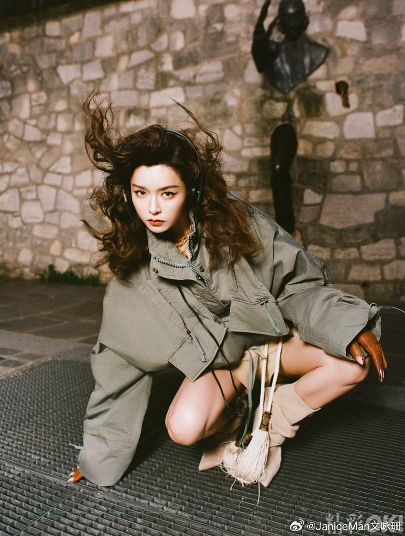 文咏珊复古爆炸头梦回黄金港风年代！又酷又辣的爆炸头造型，气场全开，文咏珊真的把复