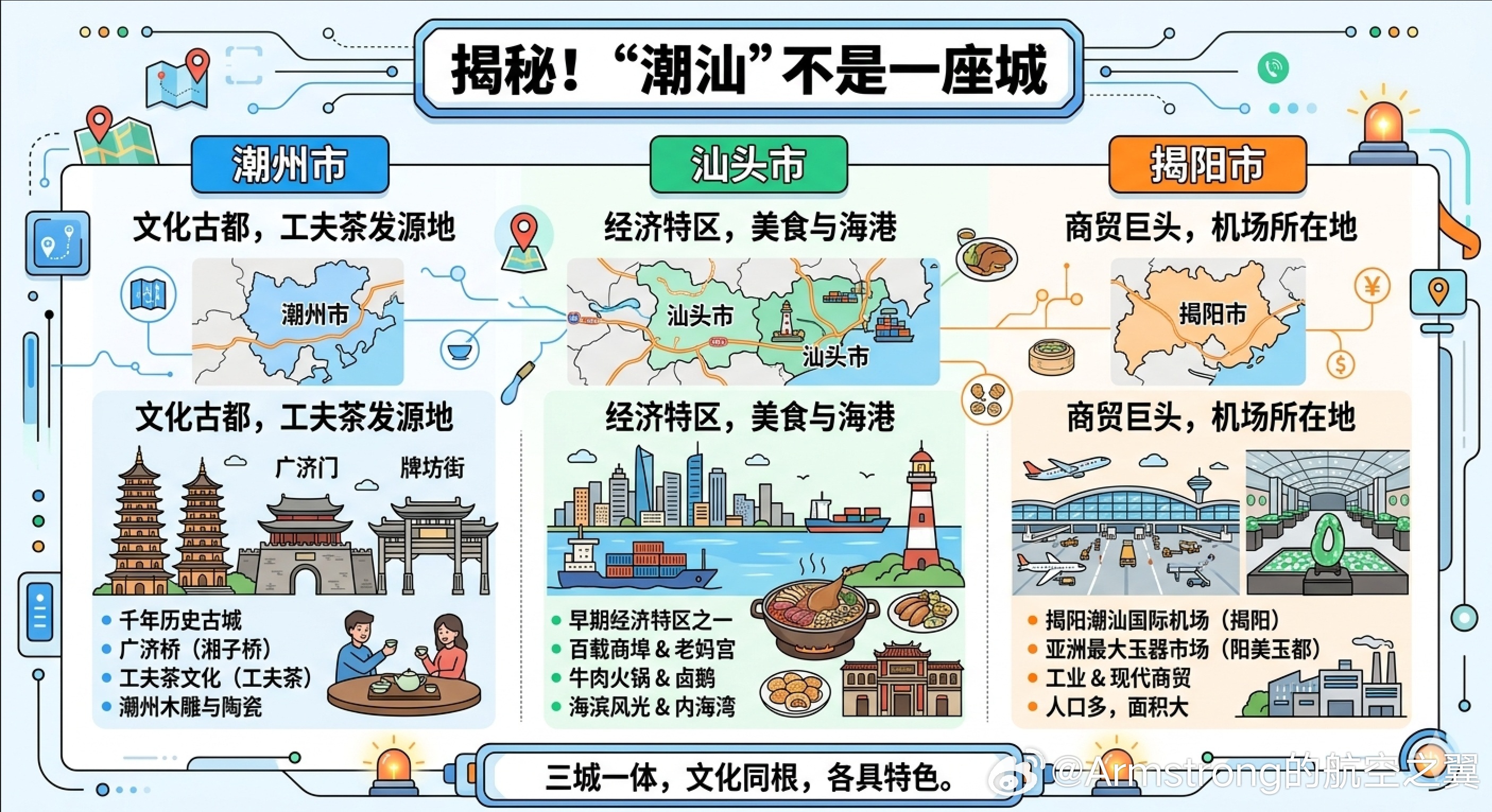 今天才知道潮汕不是一座城市 ！很多人经常把“潮汕”当作一个城市（就像“潮汕市”）
