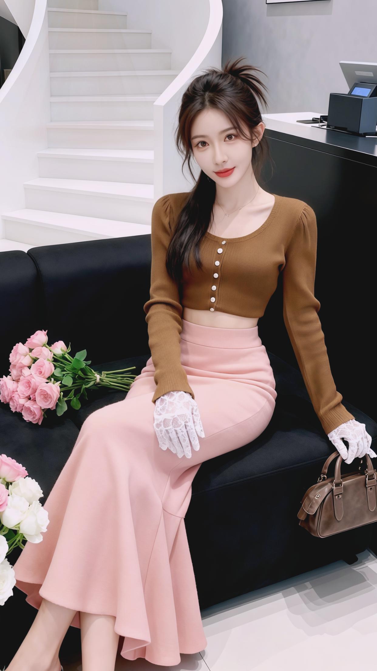 穿搭 优雅气质 鱼尾裙 包臀 高级感穿搭