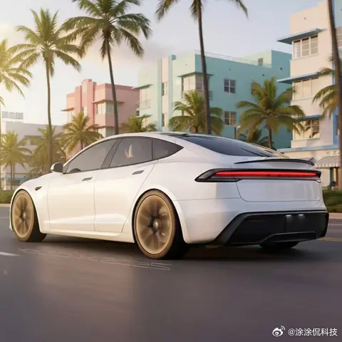 新款特斯拉Model S应该就长这样，渲染图做的还是蛮详细的。最大的改变在于前后