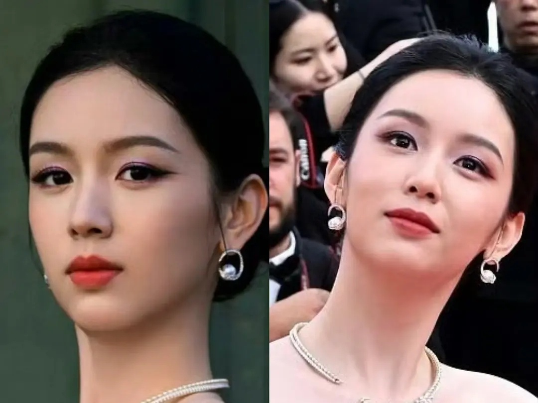 周也的精修和生图简直就是两模两样 