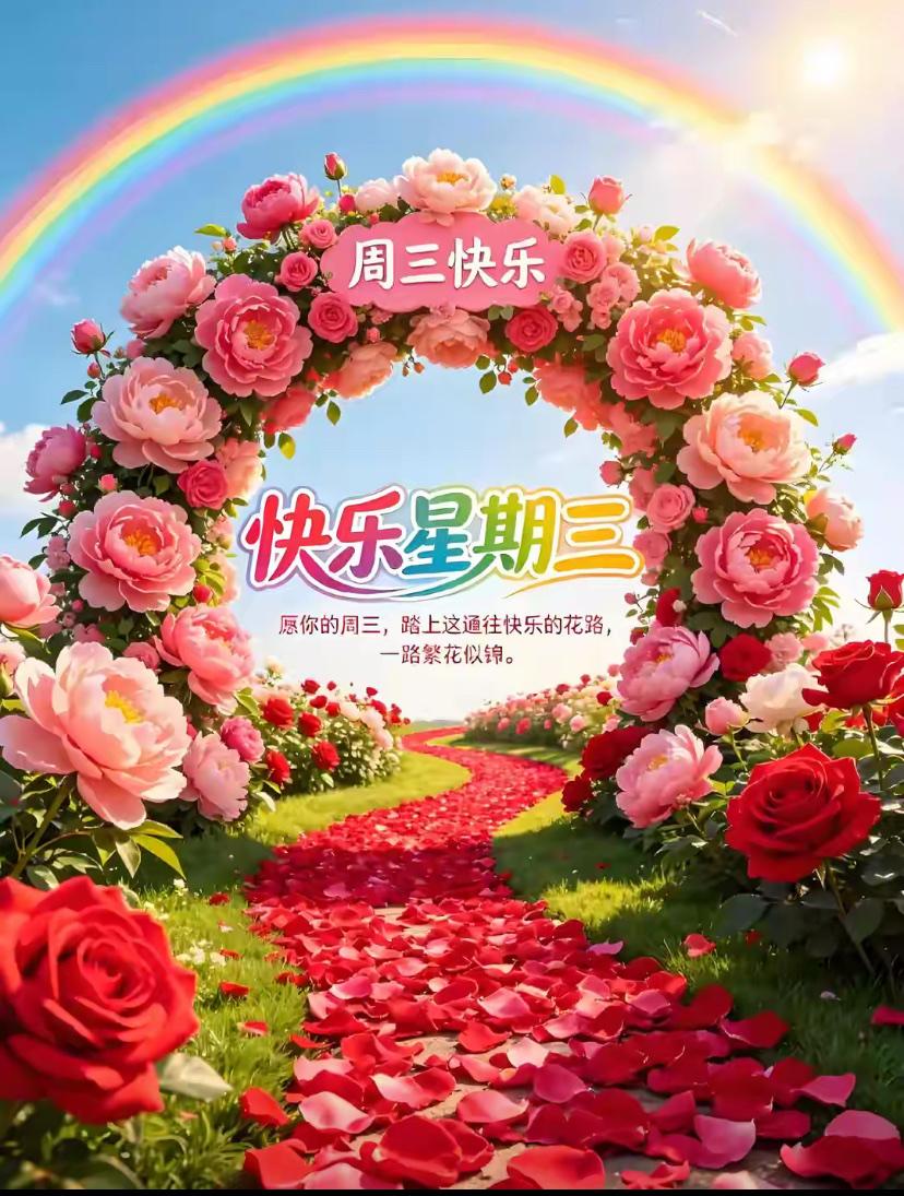 🌺2026./6.17夏日安然.喜乐常临🌺

☀️🌸晨露凝花漫浅香，人间烟