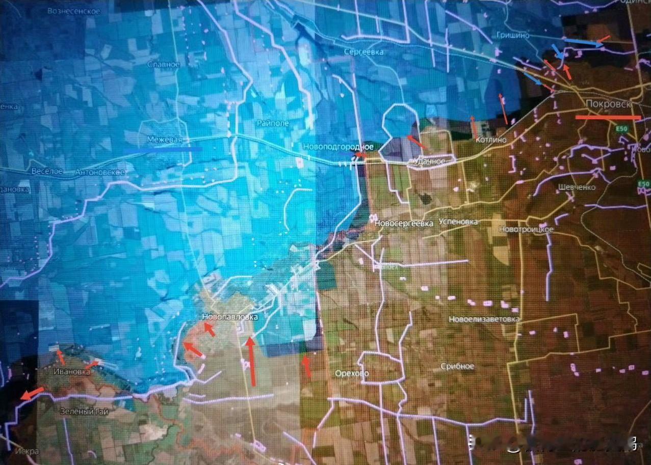 第聂伯罗彼得罗夫斯克方向
11月25日战局发展：

来自中央集团军群的俄军部队继