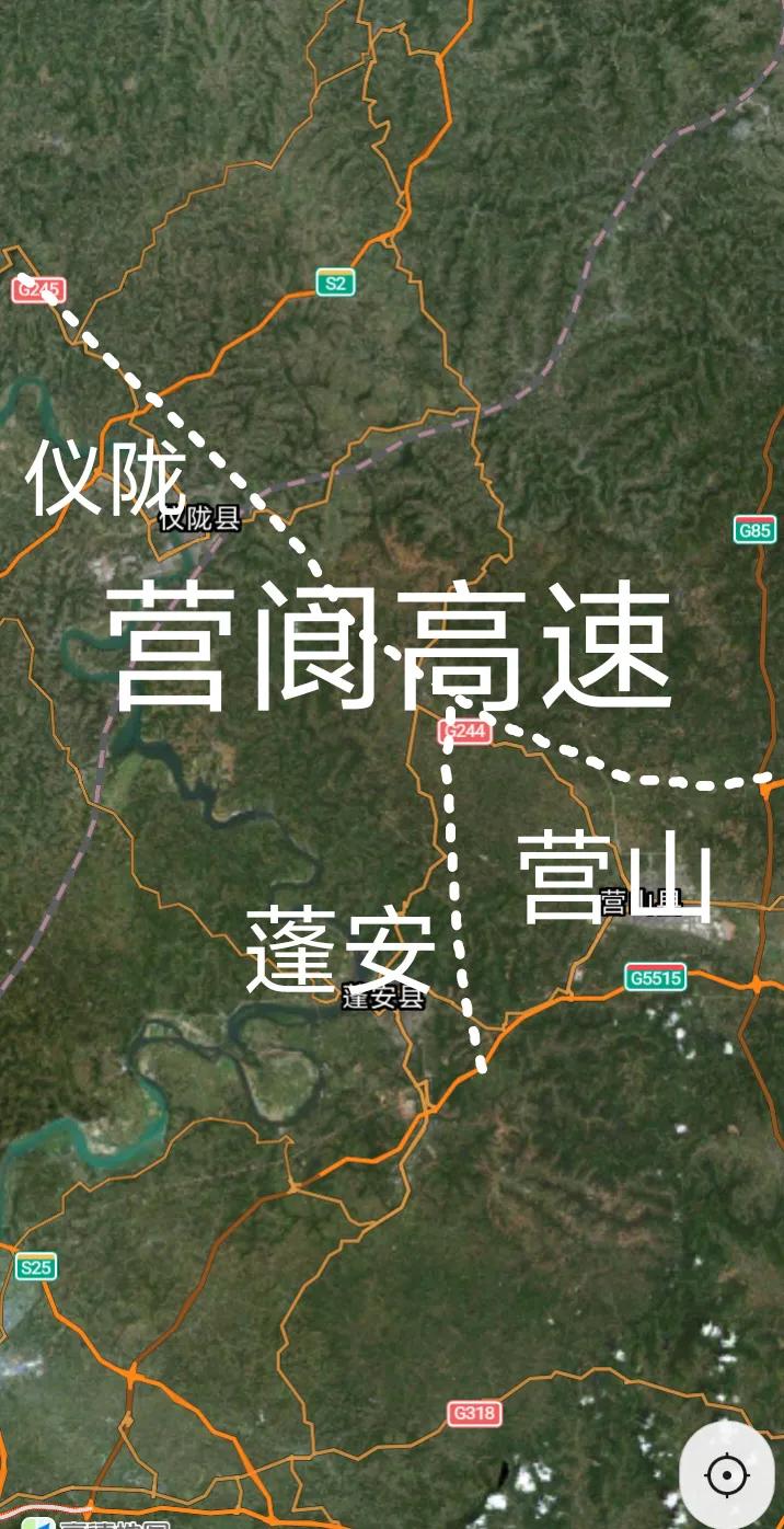 好消息，南充营山至阆中的营阆高速仪陇果山跨线桥即将贯通，全线路基已经基本成型，路