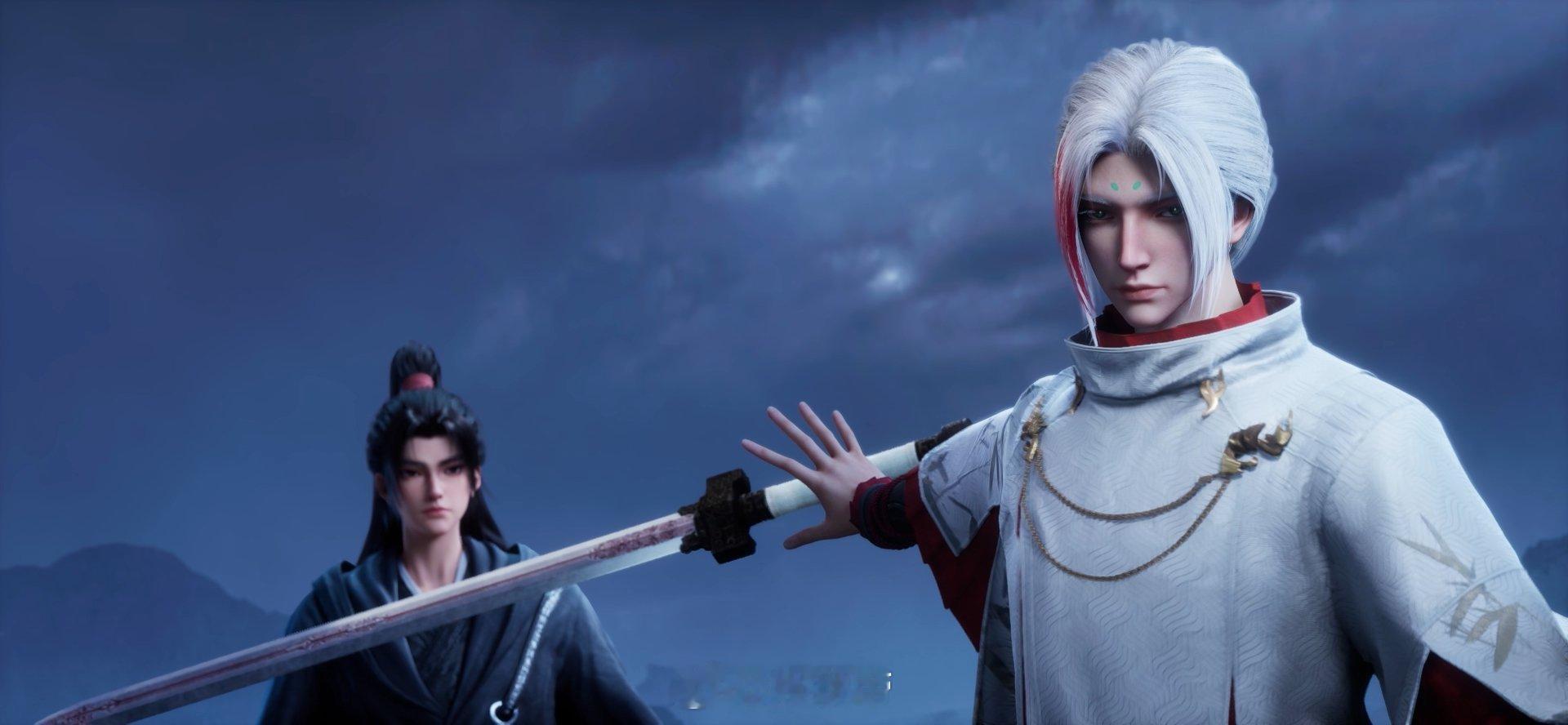 沧元图晏烬220颗星辰应援沧元图动画白发晏烬清冷回归，昔日摘星强者落下遗憾，制作