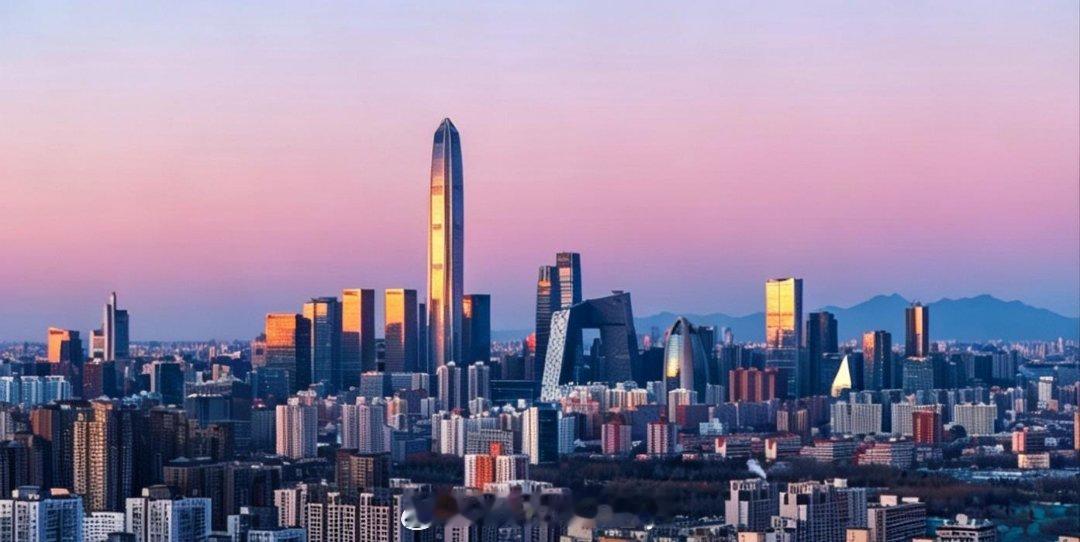 深圳平安和中国尊对调后的效果 