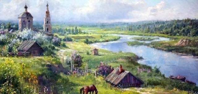 俄罗斯画家弗拉基米尔·日丹诺夫绘画作品欣赏风景遇见艺术油画 ​​​