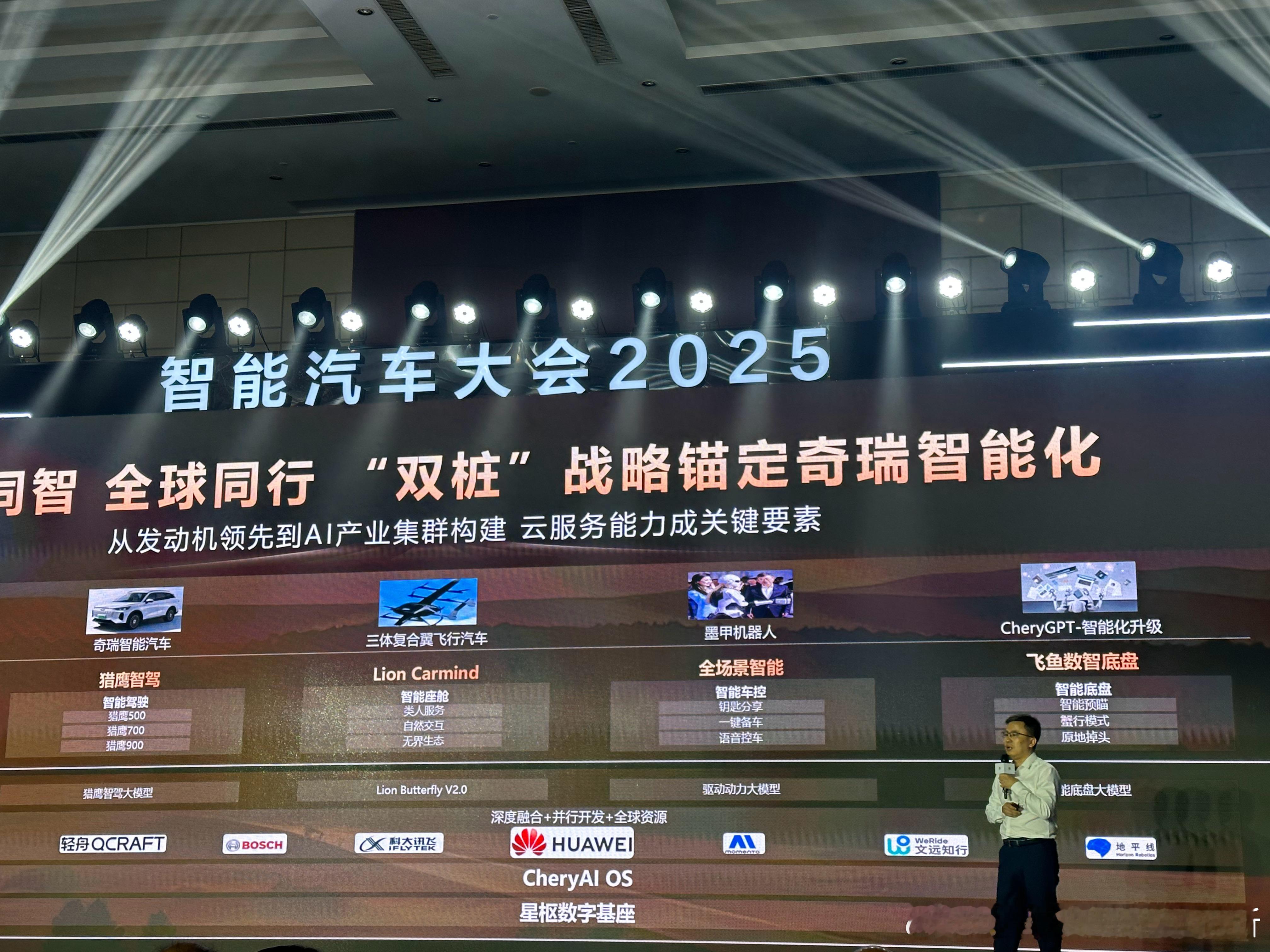 一张图说明，奇瑞智驾，网罗天下[doge]。轻舟、博世、讯飞、华为、Moment