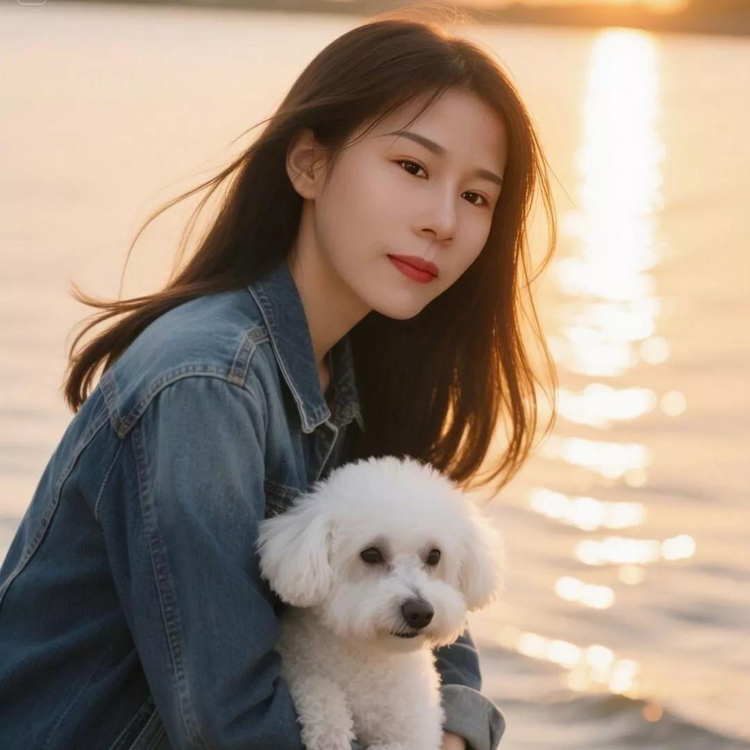 温柔的海风与毛茸茸的狗狗，陪伴我的美好时光。治愈系宠物狗 温柔狗狗 带小狗拍照 