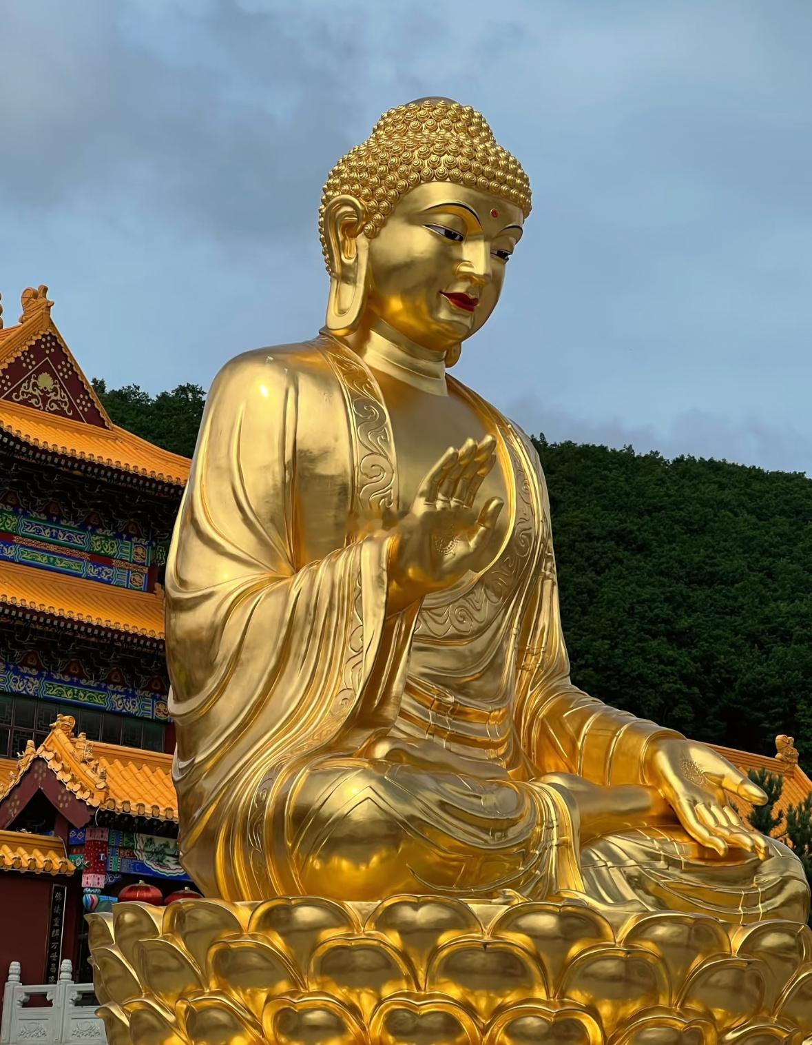 古寺大金佛，福泽落凡尘，有缘刷到，接住一整年的平安🙏 ​​​