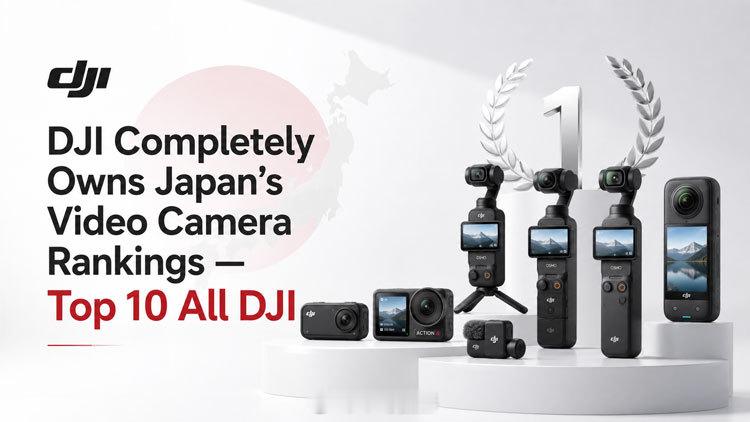 大疆 称霸日本相机市场：十大 DJI 产品大疆pocket4p “当一个品牌占据