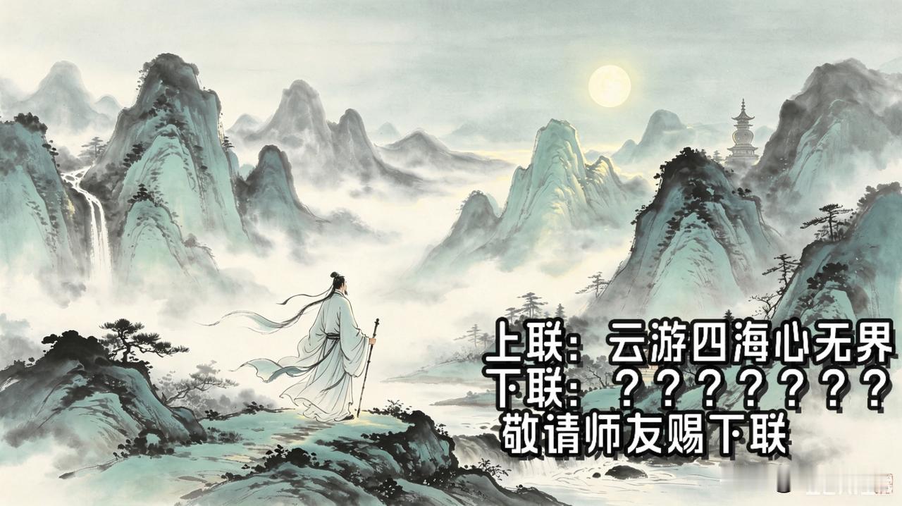 一句上联在心里盘旋了许久，总想配一个绝佳的下联。可自己才学真的有限，对来对去都不