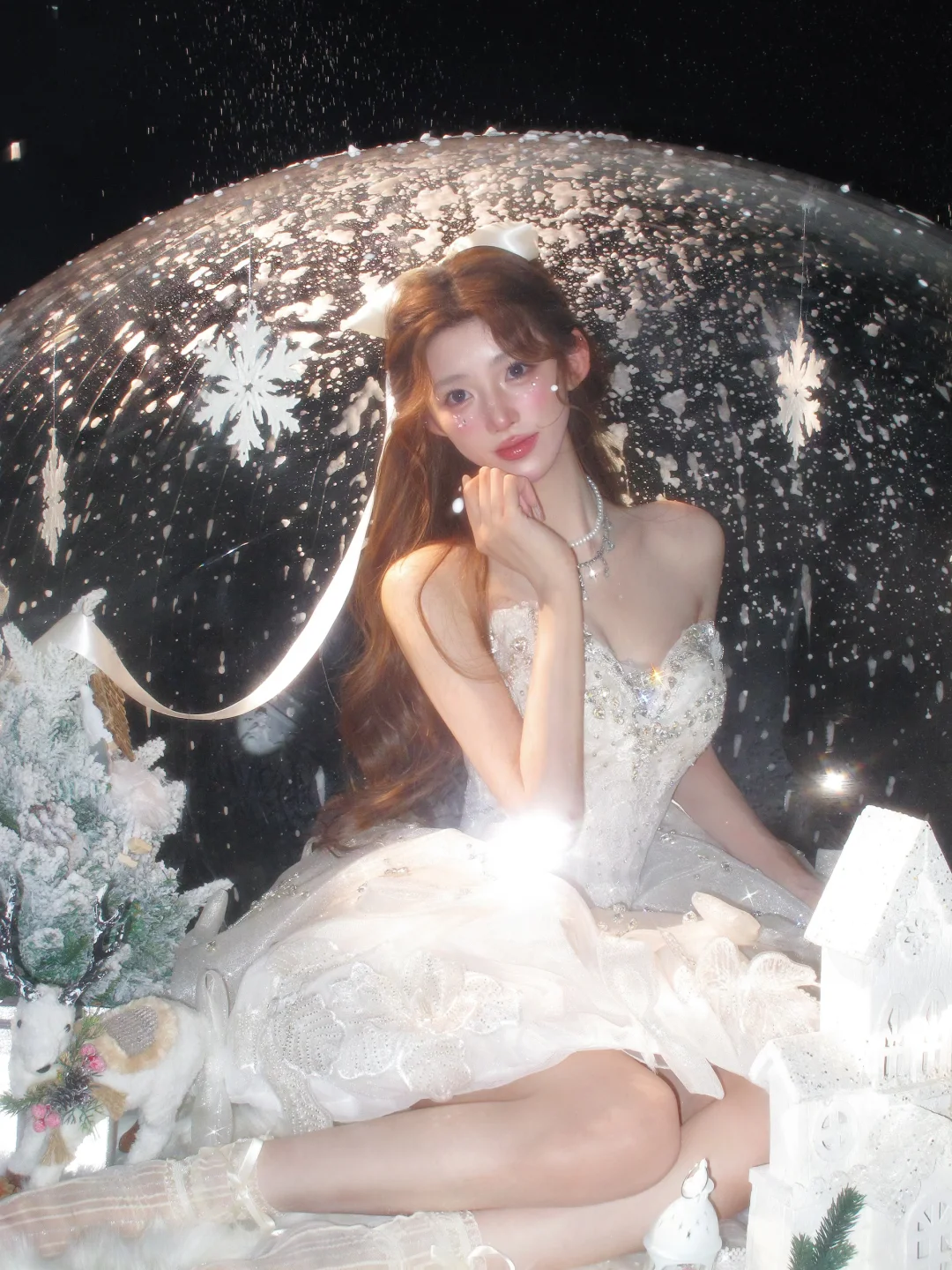 圣诞水晶球真的太美了❄️｜武汉写真